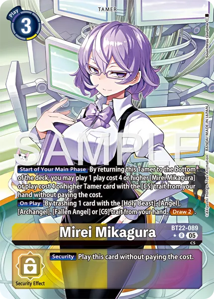 Mirei Mikagura &mdash; Digimon Card Game card