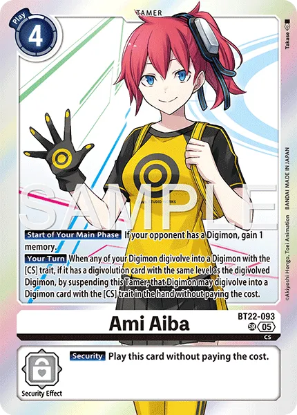 Ami Aiba &mdash; Digimon Card Game card