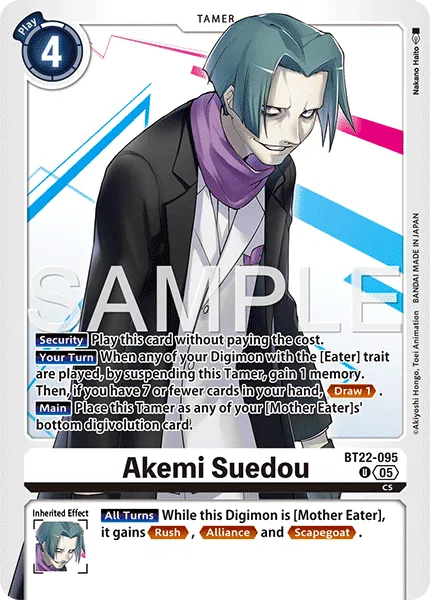 Akemi Suedou &mdash; Digimon Card Game card