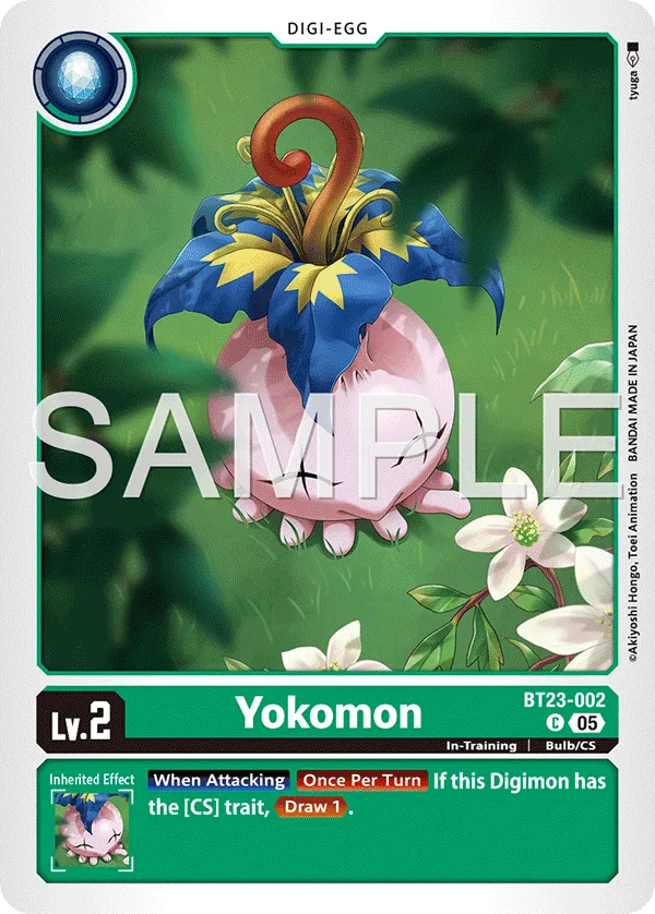 Yokomon &mdash; Digimon Card Game card