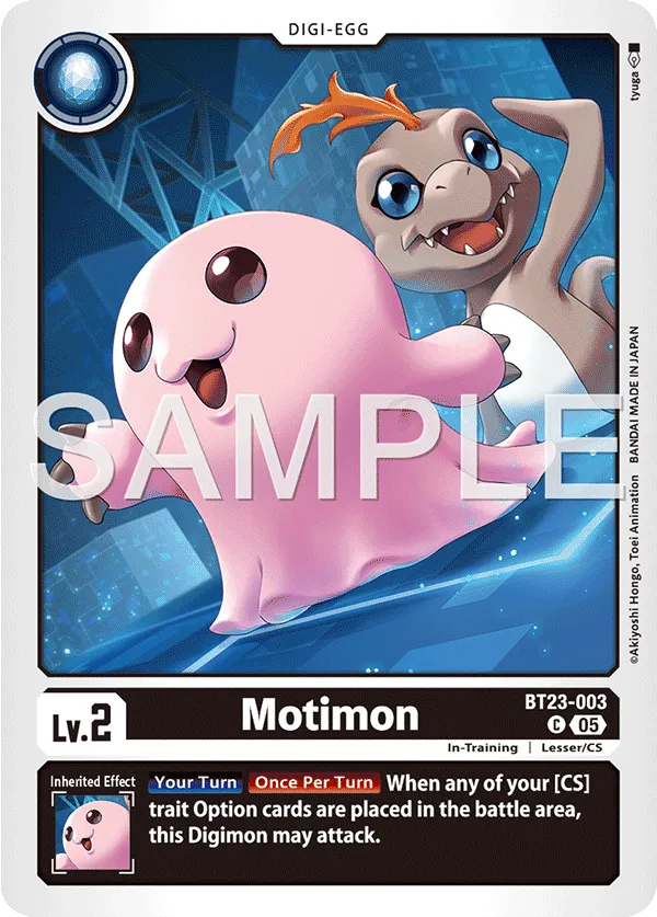 Motimon &mdash; Digimon Card Game card