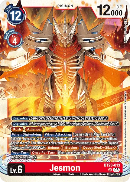 Jesmon &mdash; Digimon Card Game card