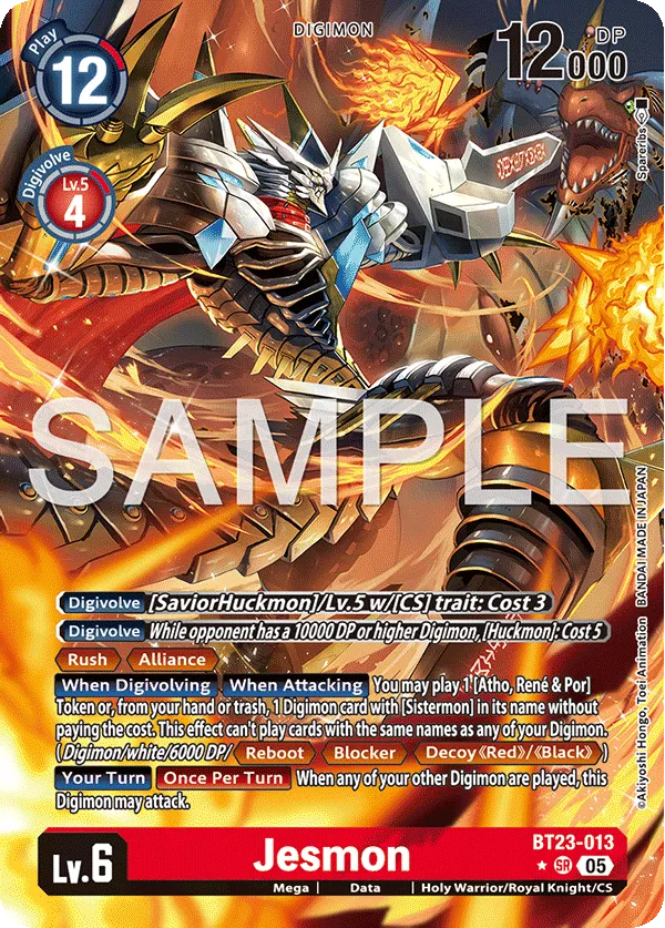 Jesmon &mdash; Digimon Card Game card