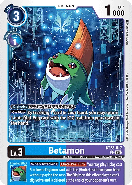 Betamon &mdash; Digimon Card Game card