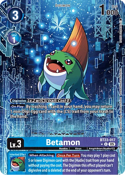Betamon &mdash; Digimon Card Game card