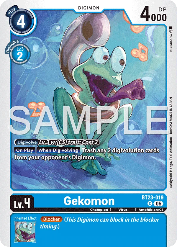 Gekomon &mdash; Digimon Card Game card