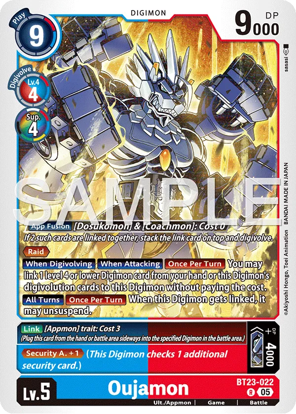 Oujamon &mdash; Digimon Card Game card