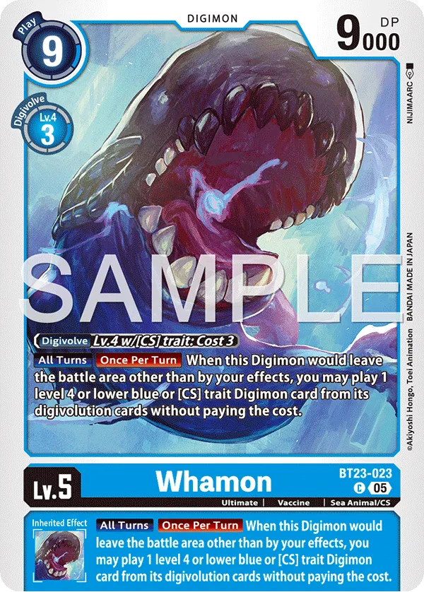 Whamon &mdash; Digimon Card Game card
