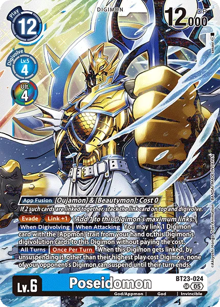 Poseidomon &mdash; Digimon Card Game card