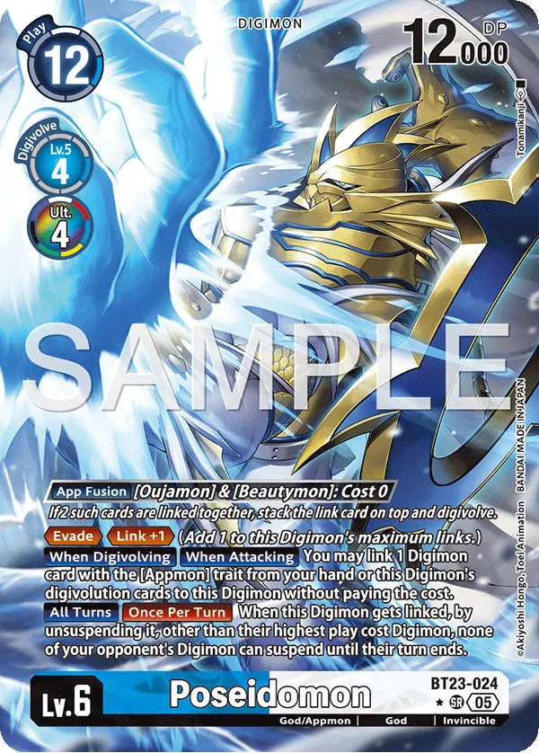 Poseidomon &mdash; Digimon Card Game card