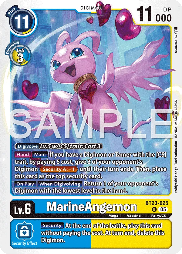 MarineAngemon &mdash; Digimon Card Game card