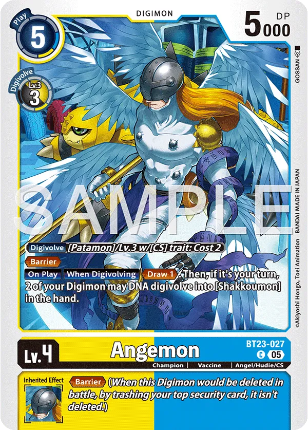 Angemon &mdash; Digimon Card Game card