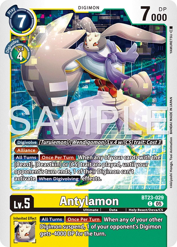 Antylamon &mdash; Digimon Card Game card