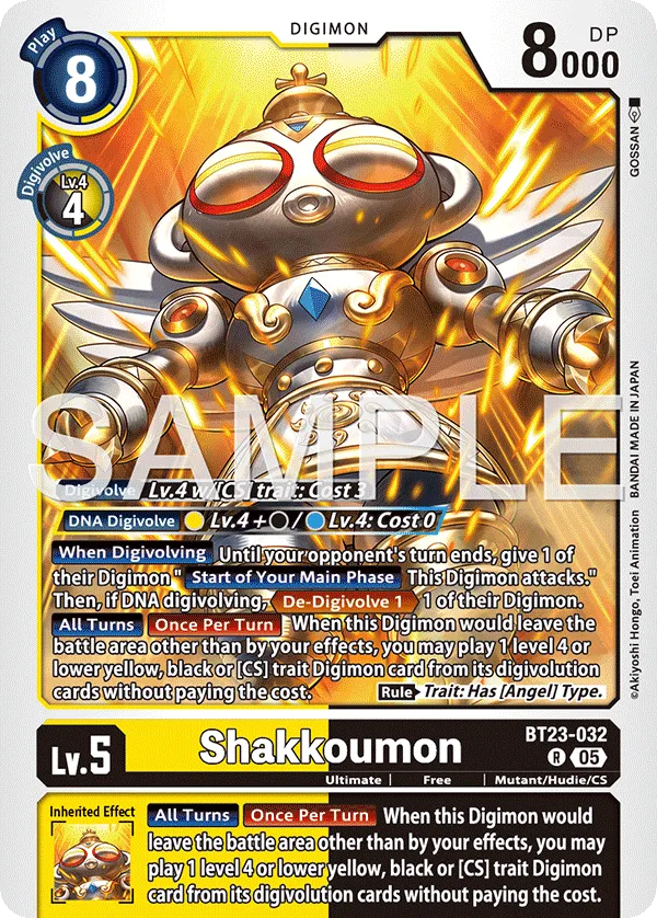 Shakkoumon &mdash; Digimon Card Game card
