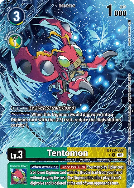 Tentomon &mdash; Digimon Card Game card