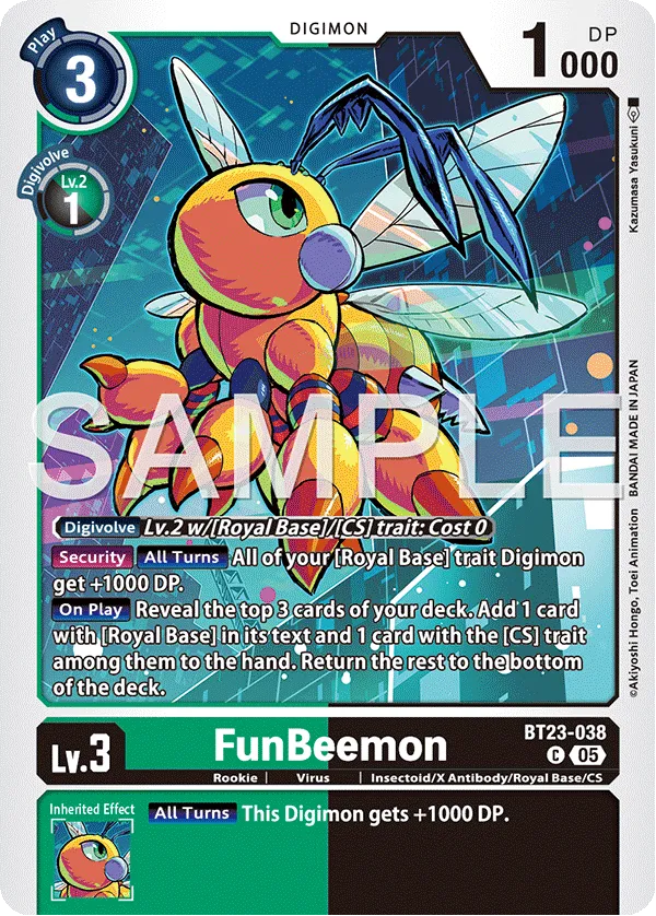 FunBeemon &mdash; Digimon Card Game card