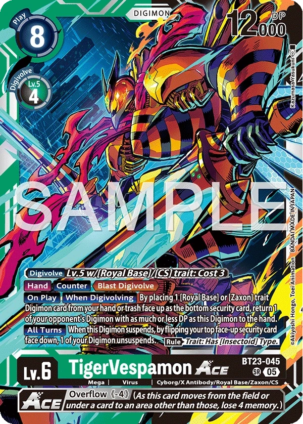 TigerVespamon ACE &mdash; Digimon Card Game card