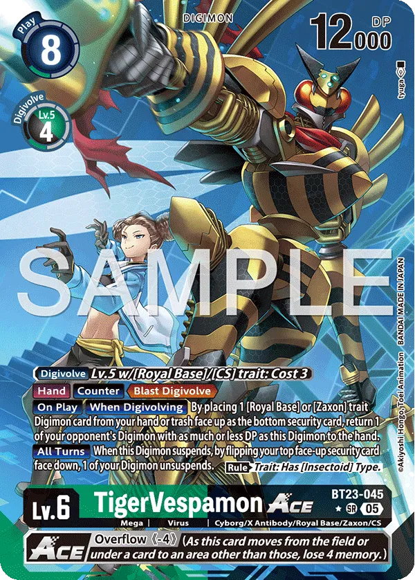TigerVespamon ACE &mdash; Digimon Card Game card