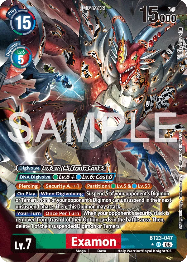 Examon &mdash; Digimon Card Game card