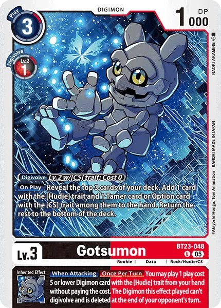 Gotsumon &mdash; Digimon Card Game card