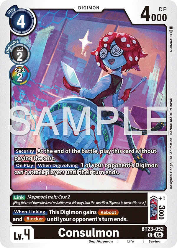Consulmon &mdash; Digimon Card Game card