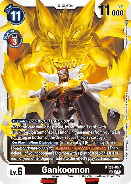 Gankoomon &mdash; Digimon Card Game card
