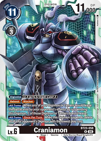 Craniamon &mdash; Digimon Card Game card