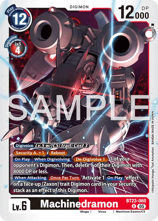Machinedramon &mdash; Digimon Card Game card