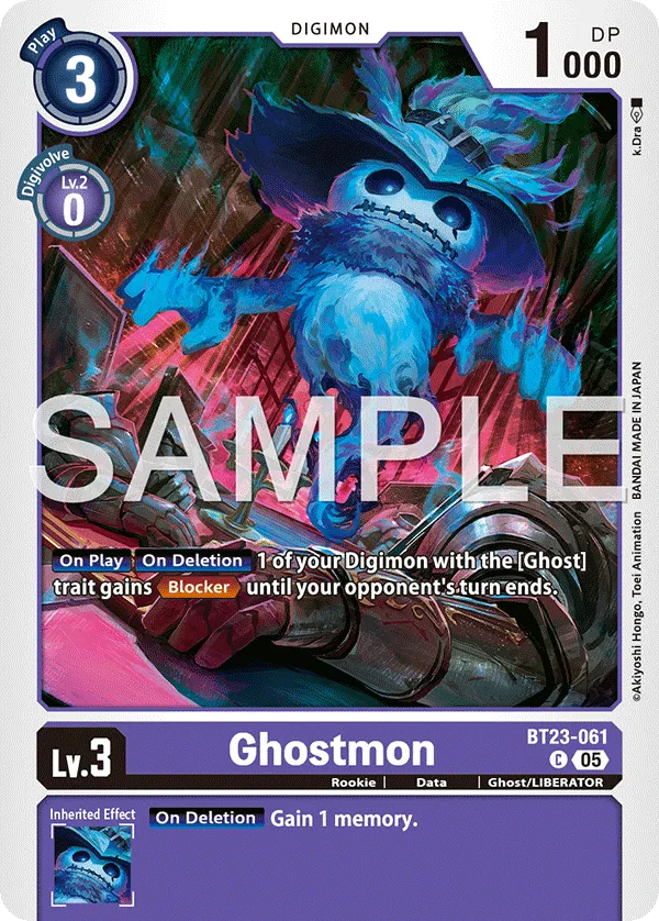 Ghostmon &mdash; Digimon Card Game card