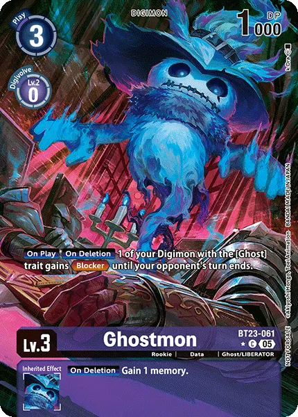 Ghostmon &mdash; Digimon Card Game card