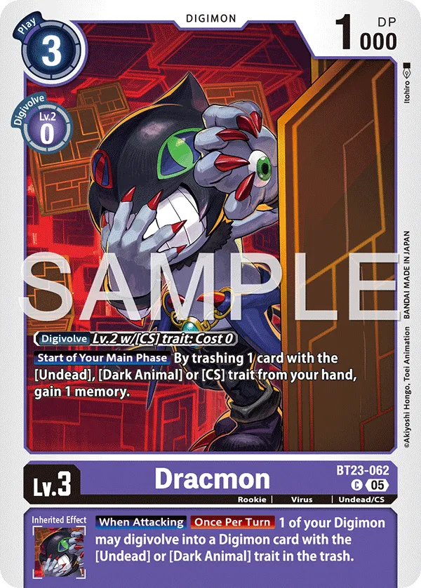 Dracmon &mdash; Digimon Card Game card