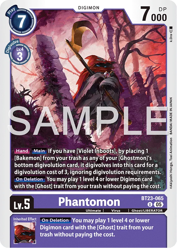 Phantomon &mdash; Digimon Card Game card