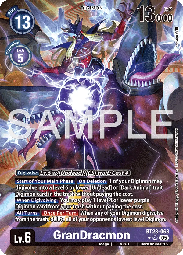 GranDracmon &mdash; Digimon Card Game card