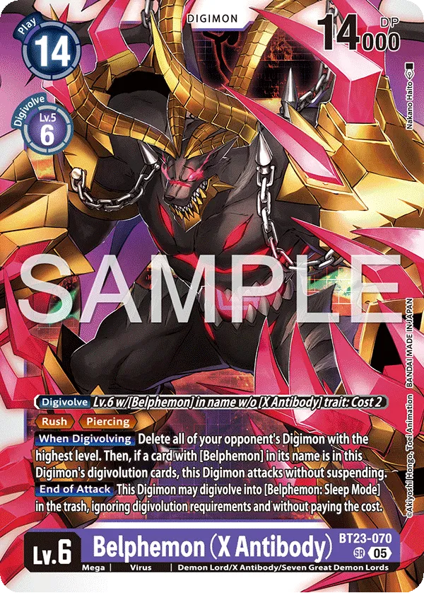 Belphemon (X Antibody) &mdash; Digimon Card Game card