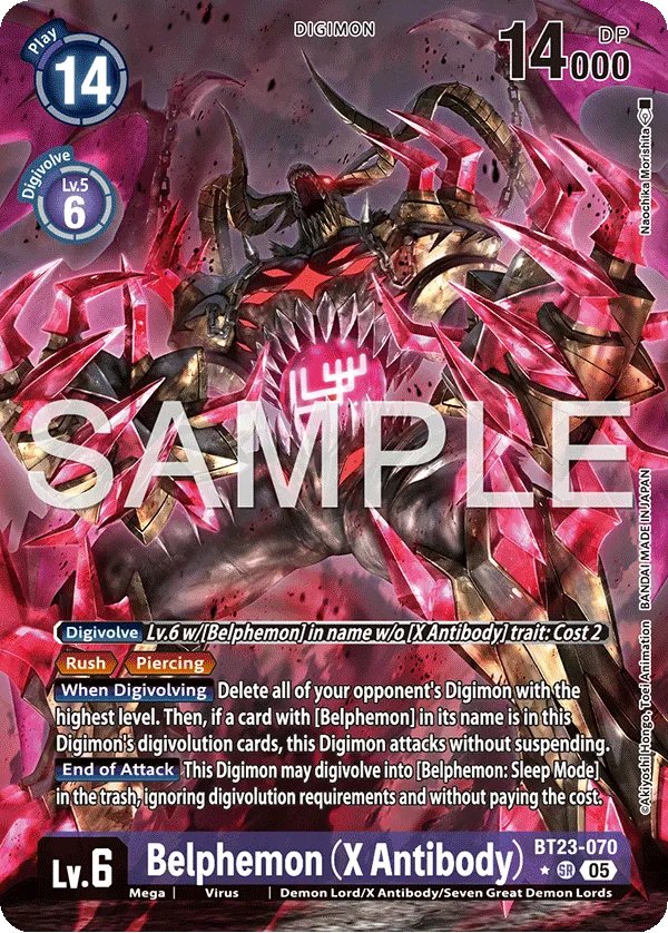 Belphemon (X Antibody) &mdash; Digimon Card Game card