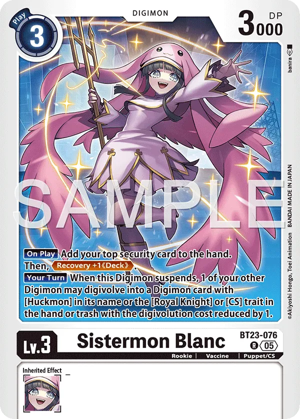 Sistermon Blanc &mdash; Digimon Card Game card
