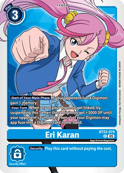 Eri Karan &mdash; Digimon Card Game card