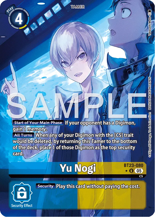 Yu Nogi &mdash; Digimon Card Game card