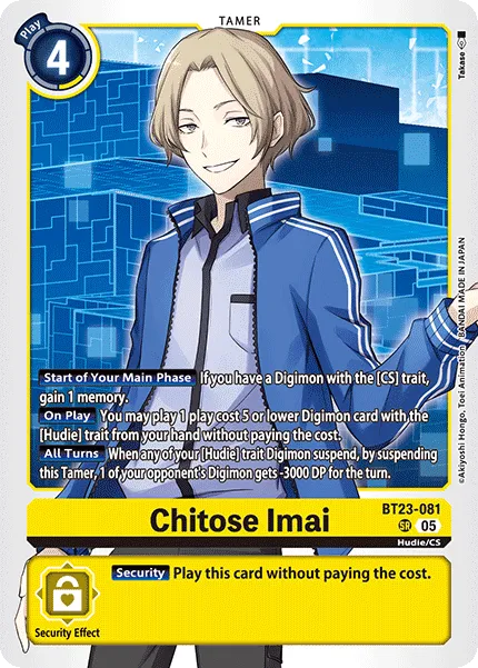 Chitose Imai &mdash; Digimon Card Game card