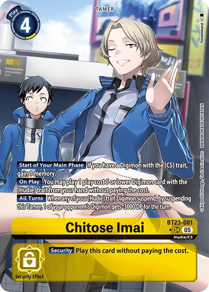 Chitose Imai &mdash; Digimon Card Game card