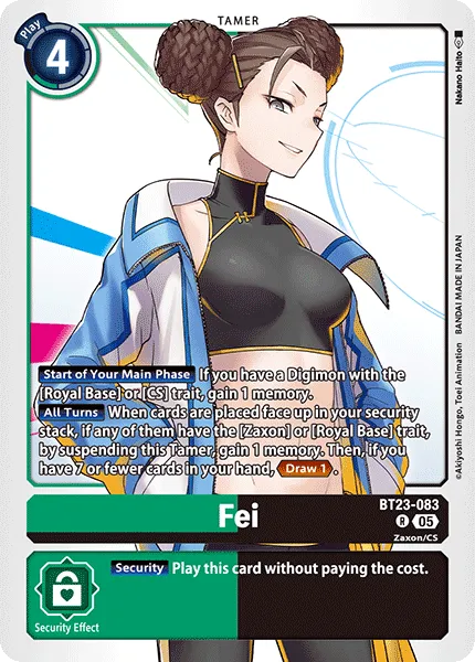 Fei &mdash; Digimon Card Game card