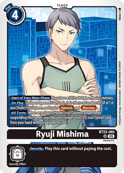 Ryuji Mishima &mdash; Digimon Card Game card