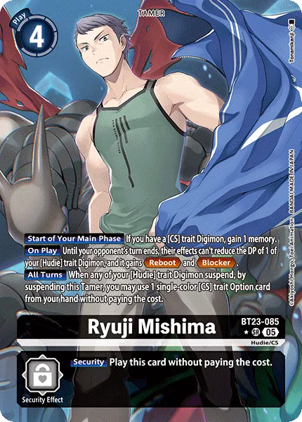 Ryuji Mishima &mdash; Digimon Card Game card