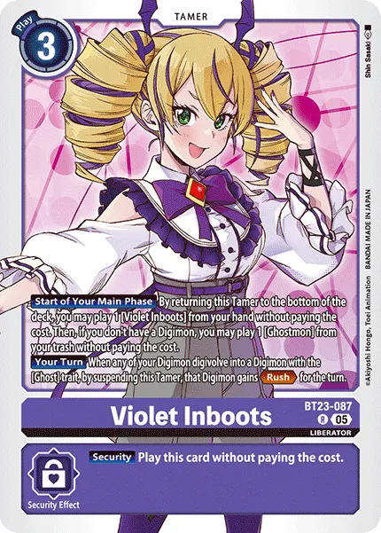 Violet Inboots &mdash; Digimon Card Game card
