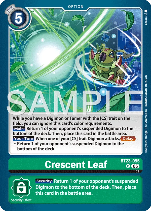 Crescent Leaf &mdash; Digimon Card Game card