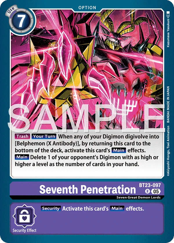Seventh Penetration &mdash; Digimon Card Game card