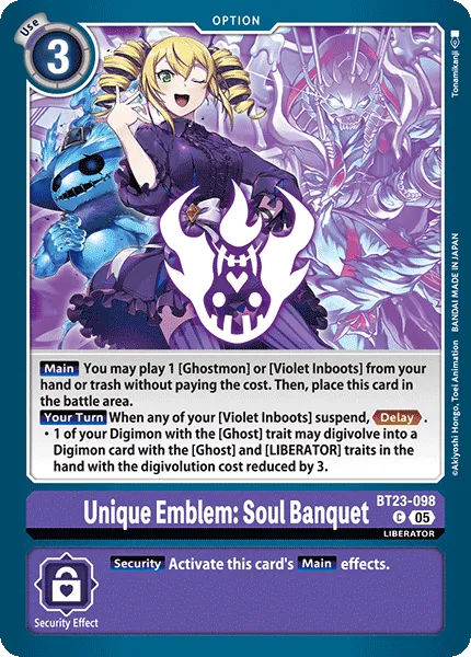 Unique Emblem: Soul Banquet &mdash; Digimon Card Game card