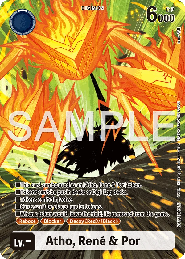 Atho, René & Por &mdash; Digimon Card Game card