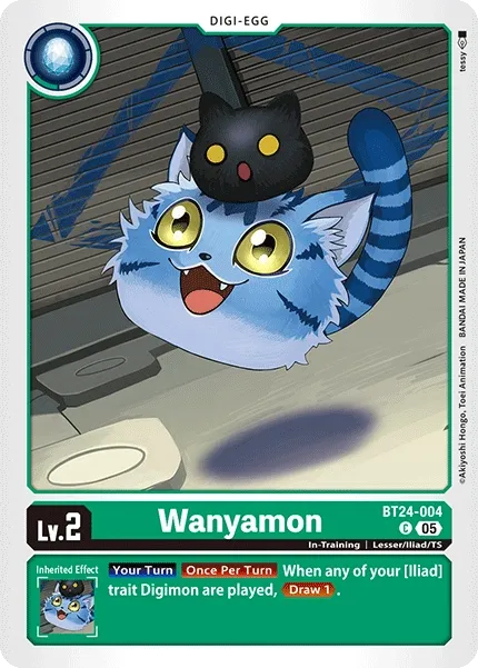 Wanyamon &mdash; Digimon Card Game card