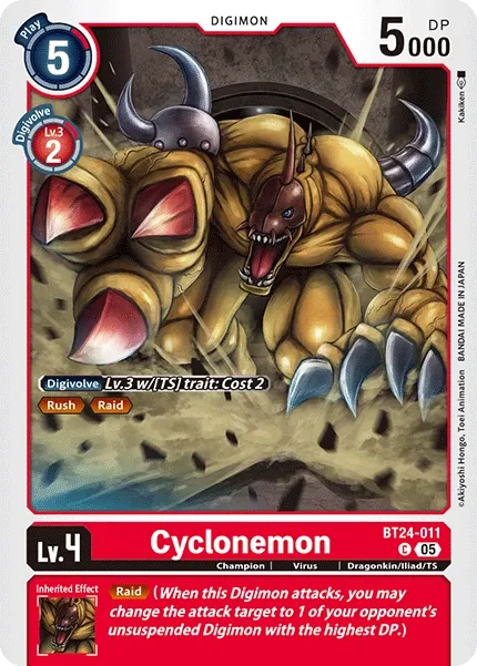 Cyclonemon &mdash; Digimon Card Game card
